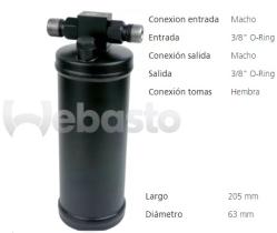 Webasto/Diavia A/C 82D0175766MA - FILTRO JCB MASSEY